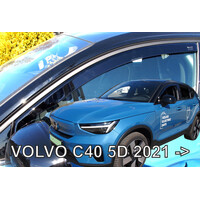 ΑΝΕΜ.31262 . VOLVO C40 5D 2021+  ΖΕΥΓΑΡΙ ΑΝΕΜΟΘΡΑΥΣΤΕΣ ΑΠΟ ΕΥΚΑΜΠΤΟ ΦΙΜΕ ΠΛΑΣΤΙΚΟ HEKO - 2 ΤΕΜ.