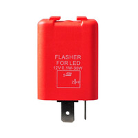 RE107/MT . LED FLASHER (ΦΛΑΣΙΕΡΑ) 2 ΕΠΑΦΩΝ (L+-) 30x30x30mm M-TECH - 1ΤΕΜ.
