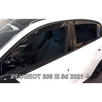 ΑΝΕΜ.SET26165 . PEUGEOT 308 5D 2021+ ΣΕΤ ΑΝΕΜΟΘΡΑΥΣΤΕΣ ΑΥΤΟΚΙΝΗΤΟΥ ΑΠΟ ΕΥΚΑΜΠΤΟ ΦΙΜΕ ΠΛΑΣΤΙΚΟ HEKO - 4 ΤΕΜ.