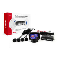 01562/AM . ΣΥΣΤΗΜΑ ΠΑΡΚΑΡΙΣΜΑΤΟΣ 12V ΜΕ 4 ΑΙΣΘΗΤΗΡΕΣ (ΜΑΥΡΟ) 22mm ΚΑΙ ΟΘΟΝΗ LED-GRAF  AMIO - 1 ΤΕΜ.