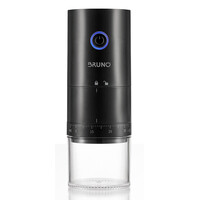 BRUNO BRN-0256 Ηλεκτρικός Μύλος Καφέ επαναφορτιζόμενος με 39 επίπεδα άλεσης, μαύρος