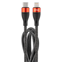 02929/AM . ΚΑΛΩΔΙΟ ΦΟΡΤΙΣΗΣ ΚΑΙ ΣΥΓΧΡΟΝΙΣΜΟΥ USB TYPE C ΣΕ APPLE LIGHTNING 100cm 2.4A UC-17 AMIO - 1 ΤΕΜ.