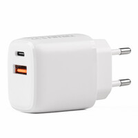 02935/AM . ΦΟΡΤΙΣΤΗΣ ΠΡΙΖΑΣ ΚΙΝΗΤΟΥ USB + USB TYPE C 220V 20W 5V/3A, 9V/2A, 12V/1,5A PRO-09 AMIO - 1 ΤΕΜ.