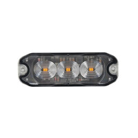 L7298.9 . ΣΤΡΟΜΠΟ ΠΟΡΤΟΚΑΛΙ 12/24V 3 LED 4 ΧΡΗΣΕΩΝ ΑΔΙΑΒΡΟΧΟ IP67 (ΠΑΧΟΣ: 7mm) 88x30mm  LAMPA - 1 TEM.