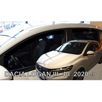 ΑΝΕΜ.SET13120 . DACIA LOGAN 4D SEDAN 2020+  ΣΕΤ ΑΝΕΜΟΘΡΑΥΣΤΕΣ ΑΥΤΟΚΙΝΗΤΟΥ ΑΠΟ ΕΥΚΑΜΠΤΟ ΦΙΜΕ ΠΛΑΣΤΙΚΟ HEKO - 4 ΤΕΜ.