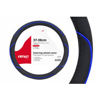 01363/AM . ΚΑΛΥΜΜΑ ΤΙΜΟΝΙΟΥ 37/39CM SWC-08 ΜΑΥΡΟ/ΜΠΛΕ AMIO - 1 ΤΕΜ.