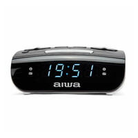 AIWA ALARM CLOCK WITH RADIO AM/FM BLACK