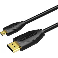 VENTION Micro HDMI to HDMI Cable 1M Black (VAA-D03-B100) (VENVAA-D03-B100)
