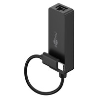 GOOBAY αντάπτορας δικτύου 76579, USB-C, 1000Mbps Ethernet, μαύρος