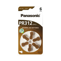Panasonic PR312 Μπαταρίες Ακουστικών Βαρηκοΐας 1.4V (PR312L/6DC) (PANPR312L/6DC)