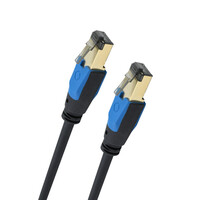 Oehlbach Giga Καλώδιο Streaming και Δικτύου Cat 8.1 0.25m Black (Τεμάχιο)