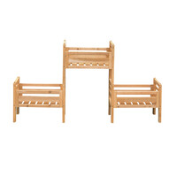 Ξύλινη Ζαρντινιέρα με 3 Θέσεις 50.8 x 22.8 x 40.6 cm Outsunny 845-351YL