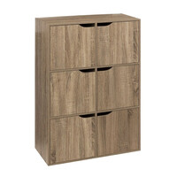 Ξύλινη Εταζέρα με 6 Ντουλάπια 67.5 x 32 x 100.5 cm 5Five Simply Smart 181273