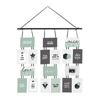 Κορνίζα Τοίχου 18 Θέσεων από Πλαστικό 68.5 x 1.5 x 69.5 cm Atmosphera 150657