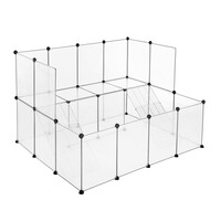 Κλουβί - Πάρκο Εκπαίδευσης Κατοικίδιου με 28 Πάνελ 143 x 108 x 92 cm Songmics LPC004W01