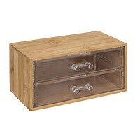 Ξύλινη Κοσμηματοθήκη - Μπιζουτιέρα από Μπαμπού με 2 Συρτάρια 19 x 9.6 x 11 cm 5Five Simply Smart 174805