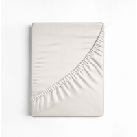 Υπέρδιπλο Σεντόνι με Λάστιχο 100% Βαμβάκι 160 x 200 x 30 cm Χρώματος Κρεμ Dreamhouse 8718309336349