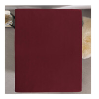 King Size Σεντόνι Jersey με Λάστιχο 190 x 200 x 30 cm Χρώματος Μπορντό Dreamhouse 8717703801453