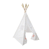 Παιδική Ινδιάνικη Σκηνή 130 x 130 x 160 cm Χρώματος Λευκό Atmosphera 158563A