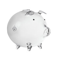 Γυάλινος Κουμπαράς Γουρουνάκι 12.5 x 18.5 x 12 cm Ruhhy 22588