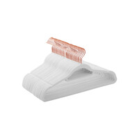 SONGMICS Σετ 30 τμχ Κρεμάστρες Premium Velvet - Ροζ Χρυσό, 0.6 cm, 43.5 cm - CRF021W01 