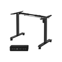 SONGMICS Ηλεκτρικό Πλαίσιο Γραφείου Ρυθμιζόμενο σε Ύψος με Λειτουργία Μνήμης, Κατασκευή από Ατσάλι, Μαύρο, 70-120 εκ., LPC51B 