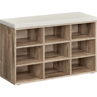 Πάγκος Παπουτσιών VASAGLE με Κάθισμα και Ράφια, Καφέ 30.3x78.5x48 εκ.&nbsp