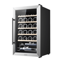 CECOTEC  Συντηρητής Κρασιών Bolero  GrandSommelier 2450 Inox με Συμπιεστή, Χωρητικότητα 24 Φιαλών, Ρυθμιζόμενη Θερμοκρασία 5-18ºC, και Πίνακας Ελέγχου Αφής  CEC-00125