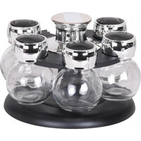 Σετ Δοχεία Μπαχαρικών με Περιστρεφόμενη Βάση 6τμχ 18x18x12,5 cm Urban Living 28435