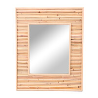 Καθρέφτης Τοίχου Ρατάν 45x55cm Natural Living 53464