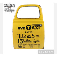 Διακοσμητική Μεταλλική Πινακίδα Ταξί 41x58 cm HOUSE OF VINTAGE 33803