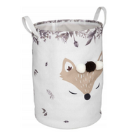 Atmosphera  Πτυσσόμενο καλάθι παιχνιδιών Αλεπού με πομ πομ, Διάμετρος 35 εκ.  174239B