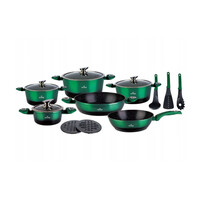 Σετ Κατσαρόλες με Επίστρωση Γρανίτη Πράσινο ZILNER ZL-8521