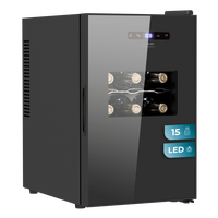 CECOTEC  Συντηρητής Κρασιών GrandSommelier 1550 CoolCrystal Bodega - Θερμοηλεκτρική Συντήρηση Κρασιών 15 Φιαλών με Ρυθμιζόμενη Θερμοκρασία και Εσωτερικό LED Φωτισμό  CEC-100135