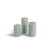 Σετ LED κεριών 3 τεμαχίων Ανοιχτό Γκρι 8720604887952  Lifa-Living