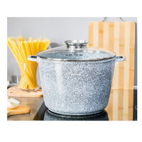 Κατσαρόλα με Κεραμική και Μαρμάρινη Επίστρωση με Καπάκι– 10.2L 32cm  ZL-9013 ZILNER