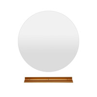 Costway Καθρέφτης Τοίχου με LED Φωτισμό και Ράφι για Μπάνιο BA8215DE