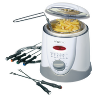 Συσκευή Fondue & Φριτέζα Λαδιού 1L 900W Λευκό/Γκρι FFR2916 Clatronic