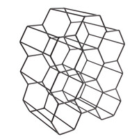 Μεταλλική Κάβα Κρασιών 9 θέσεων 29,5 x 35,8 x 20 cm KA3041 Home Deco Factory