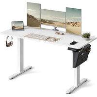 SONGMICS Ηλεκτρικό Ρυθμιζόμενο Γραφείο με Αποθηκευτικό Χώρο και Αθόρυβο Μοτέρ - Ιδανικές Διαστάσεις για Κάθε Χώρο LSD134W01V1