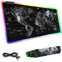 Gaming Mouse Pad XXXL με Φωτισμό LED και Παγκόσμιο Χάρτη 90 x 40 x 0,3 cm 5907451334430 Verk Group