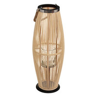 Φανάρι από Μπαμπού κα Γυαλί 27 x 72 cm 167216 Atmosphera
