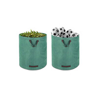 Σετ 2 Σακούλες Απορριμμάτων Ανθεκτικές & Αναδιπλούμενες 67x 77cm 280lt Πράσινο 106771 Gardebruk