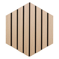 Atmosphera Σετ 3 Διακοσμητικών Πάνελ Colva σε Μπεζ Χρώμα με Μαύρο Φόντο 30x26εκ 212904