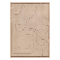 Atmosphera 3D Διακοσμητικό Τοίχου Azra σε Μπεζ, 50x70cm 205661