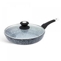 Edenberg Τηγάνι Με Καπάκι από Αλουμίνιο με Επίστρωση από Πέτρα 22cm EB-9165