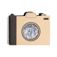 Ostaria Άλμπουμ Φωτογραφιών Παραδοσιακό Σπιράλ Σκληρό Εξώφυλλο 'Φωτογραφική Μηχανή' 60 Σελίδες -37054