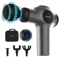 Cecotec Πιστόλι Μασάζ SkinCare με 99 επίπεδα έντασης, 4 κεφαλές, Ελαφρύ και συμπαγές, με θήκη αποθήκευσης. CEC-116295