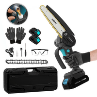 Cecotec Αλυσοπρίονο Χειρός 6" MontanaForce 6000 με κινητήρα Brushless, Μπαταρία 21V και Λίπανση με κουμπί. Περιλαμβάνει βαλιτσάκι, επιπλέον αλυσίδα και σετ αξεσουάρ. CEC-106755