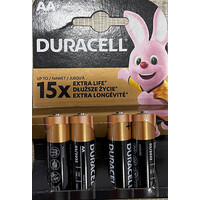 Duracell Αλκαλικές Μπαταρίες AA 1.5V 4τμχ (DAALR6MN15004) (DURDAALR6MN15004)
